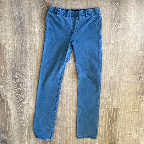 Betabrand Stretched Denim Yoga Pants Size S Long - Picture 1 of 4